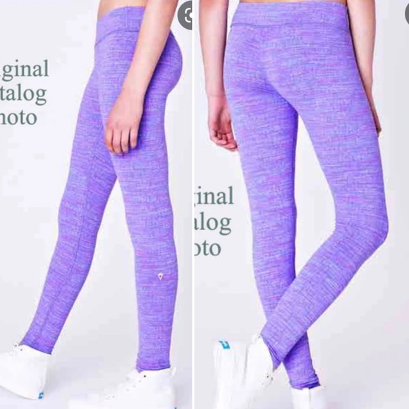 Lululemon Ivivva Rhythmic Space Dye Leggings size 14-Girls - Picture 7 of 9